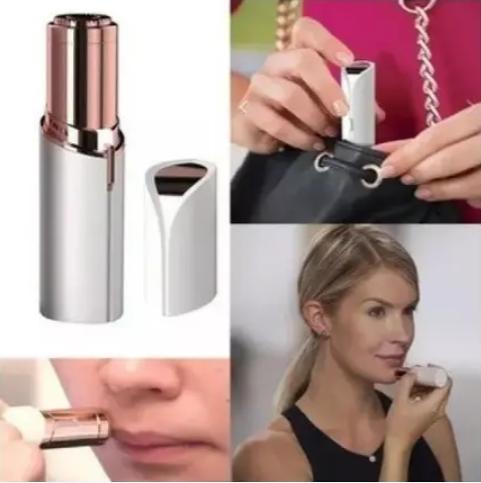 Depilador Facial USB Flawlbss Branco para Buço e Sobrancelhas Portátil