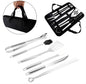 Kit Churrasco Inox Profissional Com Estojo Conjunto Completo 6 peças