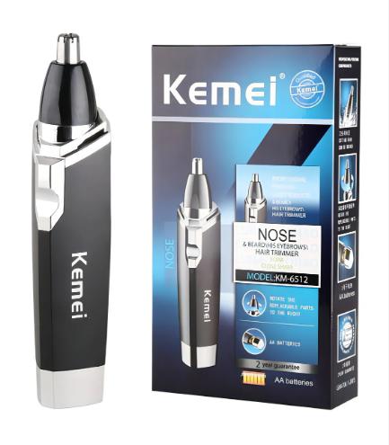 Aparador de Pelos Kemei KM-6512 Nariz Ouvido Inoxidável Sem Fio