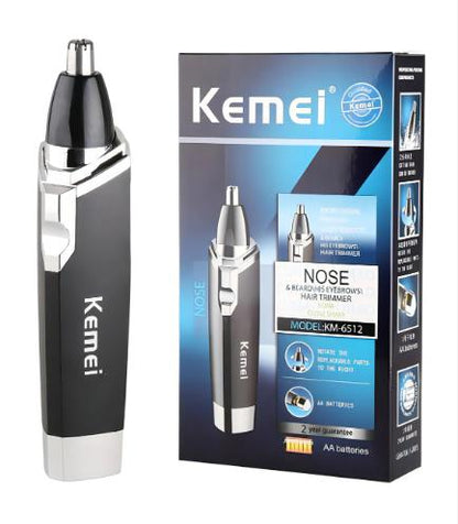 Aparador de Pelos Kemei KM-6512 Nariz Ouvido Inoxidável Sem Fio