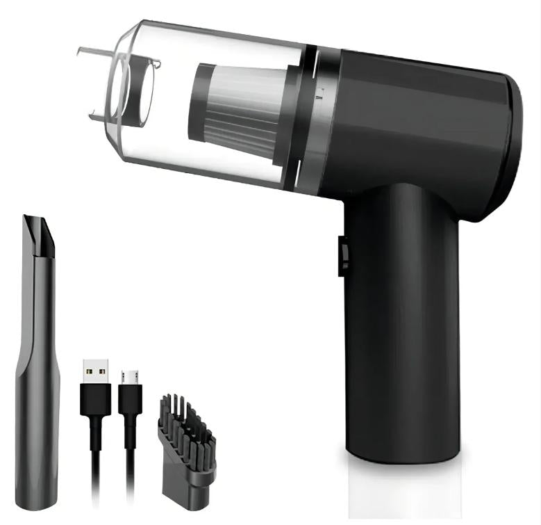 Mini Aspirador de Pó Automotivo Portátil 120W Soprador Refil Filtros Recarregável 3 em 1 USB Premium Vácuo Limpeza Carro Multifuncional Casa