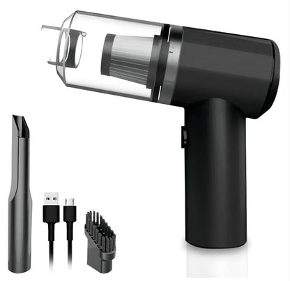 Mini Aspirador de Pó Automotivo Portátil 120W Soprador Refil Filtros Recarregável 3 em 1 USB Premium Vácuo Limpeza Carro Multifuncional Casa