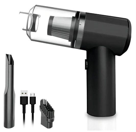 Mini Aspirador de Pó Automotivo Portátil 120W Soprador Refil Filtros Recarregável 3 em 1 USB Premium Vácuo Limpeza Carro Multifuncional Casa