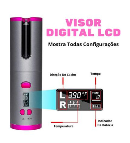 Cacheador Modelador Para Cabelo Cachos S/fio Recarregável 110,220