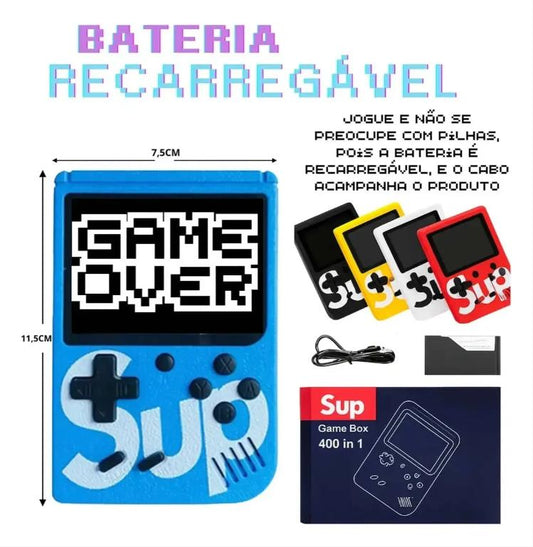 Transcoder Mini Game 400 Jogos Retrô Portátil