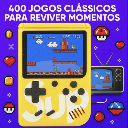 Transcoder Mini Game 400 Jogos Retrô Portátil