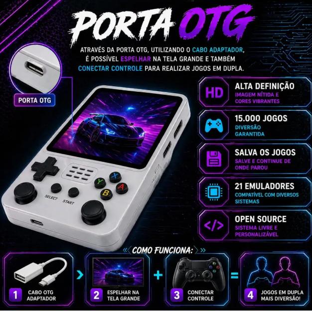 Fone Sem Fio Mian Econ R36s Led Console Portátil