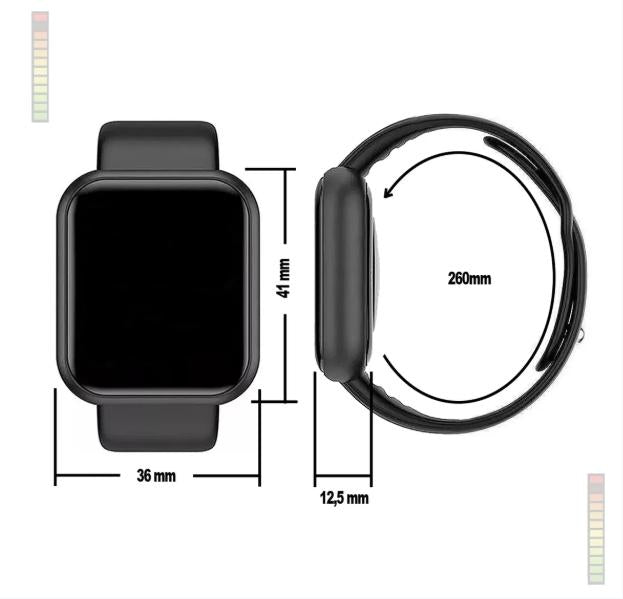 Relógio Digital Smartwatch D20 Android Ios Bluetooth