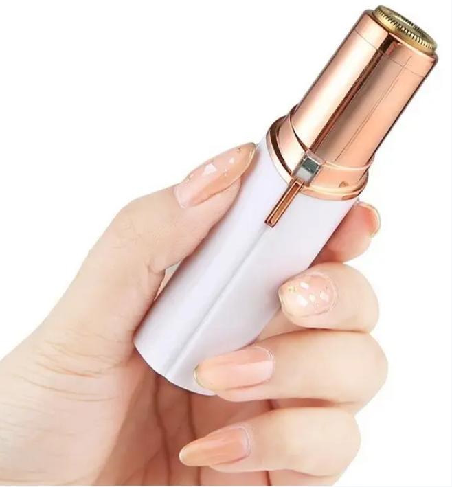 Depilador Facial USB Flawlbss Branco para Buço e Sobrancelhas Portátil