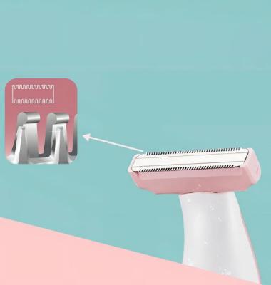 Depilador Feminino Kemei KM-113 Rosa Recarregável Áreas Axilas e Virilha