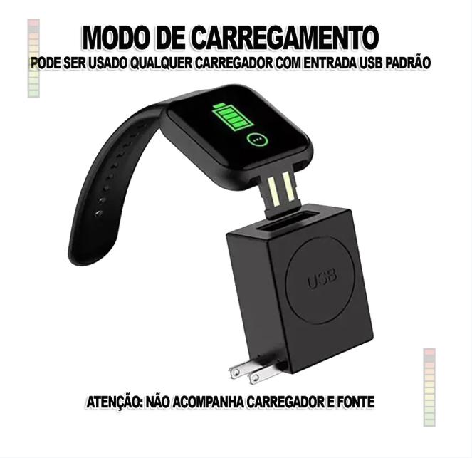 Relógio Digital Smartwatch D20 Android Ios Bluetooth