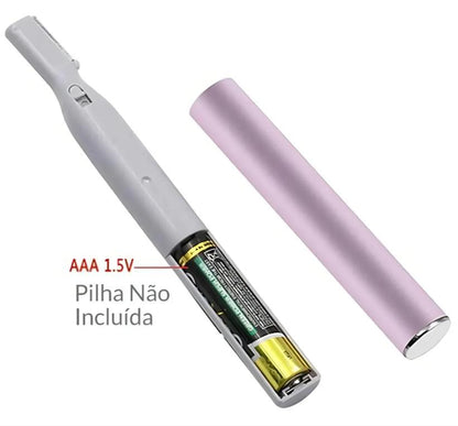 Depilador Elétrico Facial e Íntimo SkySuper Para Sobrancelha e Buço Rosa