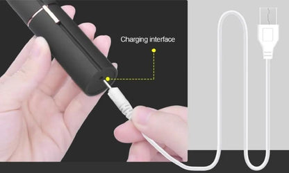 Depilador Facial USB Flawlbss Branco para Buço e Sobrancelhas Portátil
