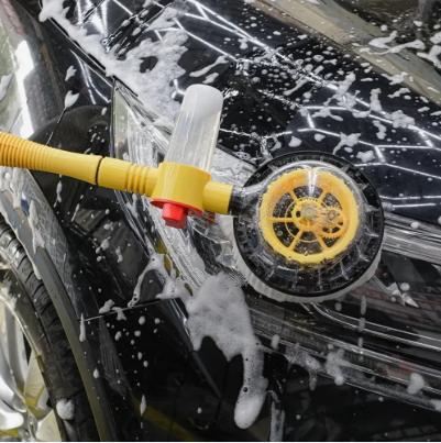 Escova De Limpeza De Carro Rotação Automática Multiuso Amarelo