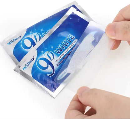 Fitas Clareadoras 9d Advanced Teeth 7 Envelopes 14 Pares Sorriso Branco Perfeito Topo