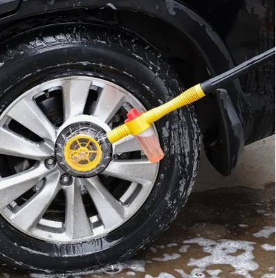 Escova De Limpeza De Carro Rotação Automática Multiuso Amarelo
